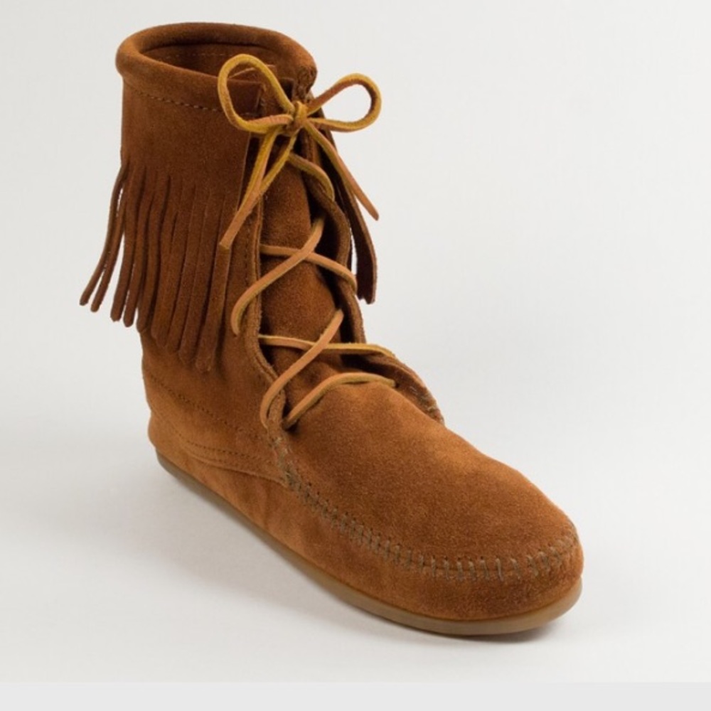 Minnetonka fringe booties